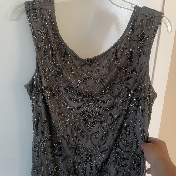 Adrianna Papell beaded cocktail dress - Picture 2 of 6